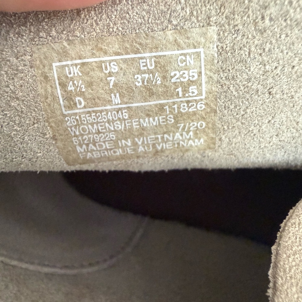 Clarks Originals Desert Boots Sand Suede Leather Women’s 7 Very Good Condition - Picture 10 of 12